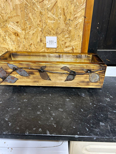 Wooden planter plant - wooden,