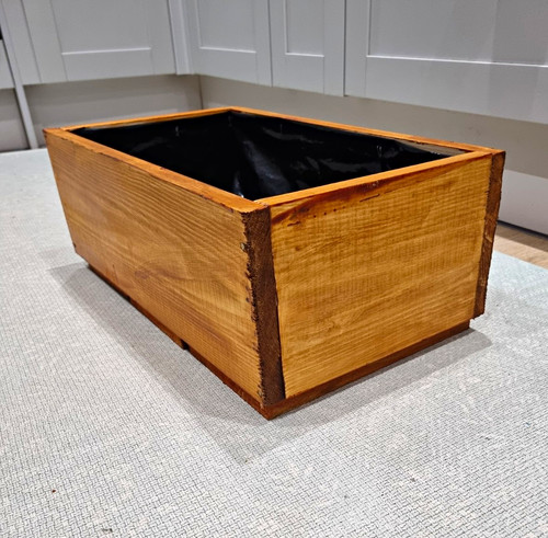 Wood rectangular window box - window,