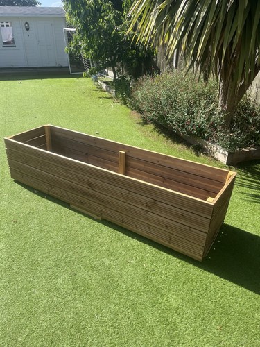 Wooden garden planter box - garden,