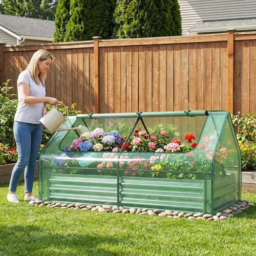 Large wooden planter box 174cm - wooden,