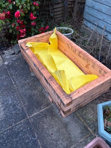 Wooden planter box wood 7 - box,