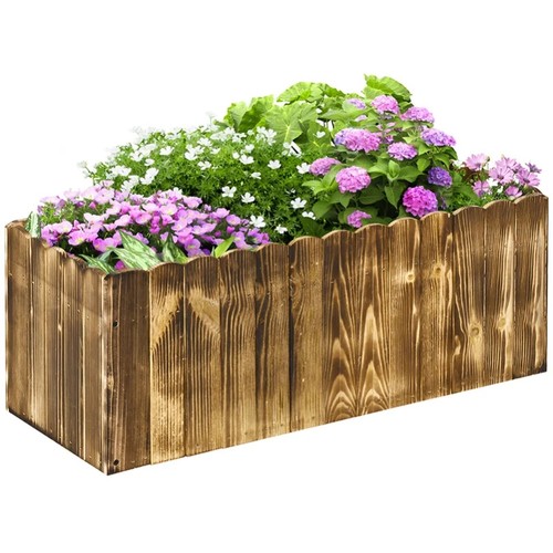 Wooden garden planter box for - wooden,