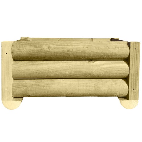 Half round wooden - half,