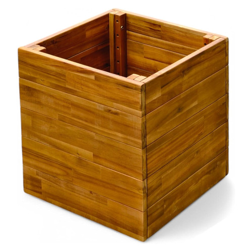 Acacia wooden garden planter - acacia,