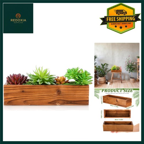 Rustic wooden planter box for - rustic,