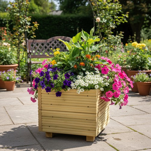 Small square wooden - small,