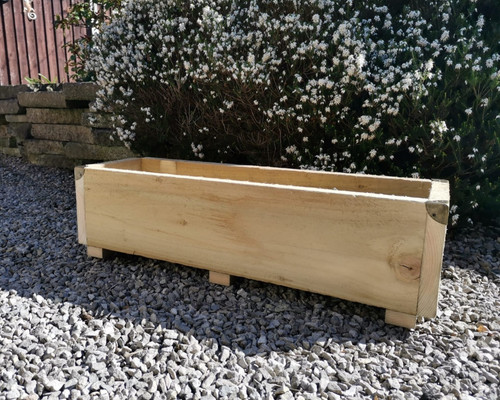 Wooden patio planter box - wooden,