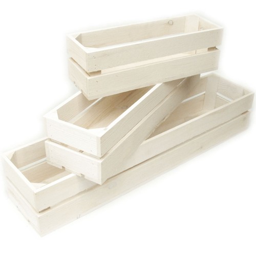 Wooden planter trough - planter, crate
