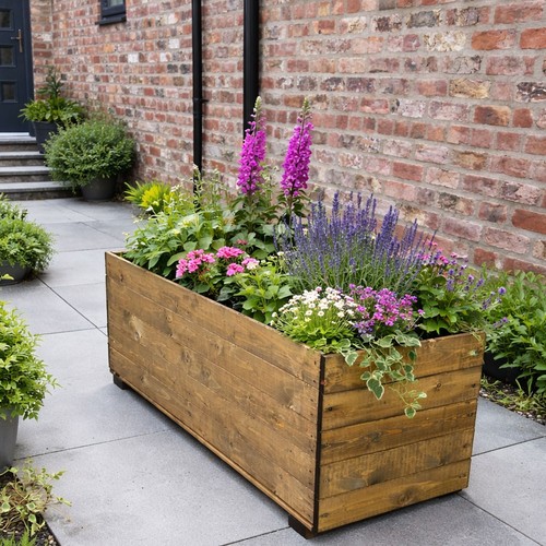 Extra large wooden - large, planter