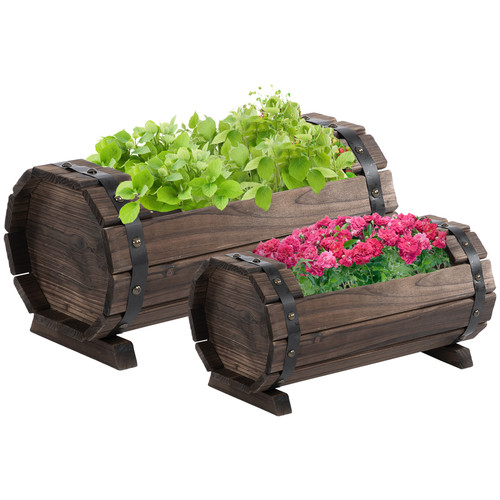 Wooden planter boxes set - planter, 2