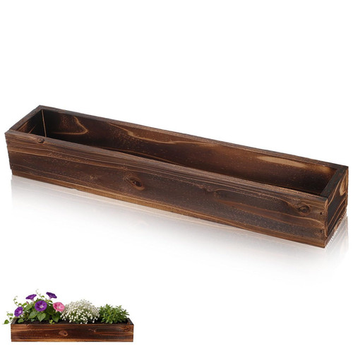 Planter box wooden rectangular - box,