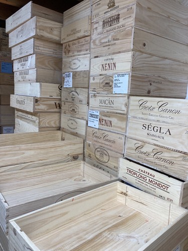 Wooden wine box clearance - wooden,