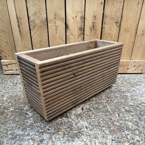Treated wooden decking planter - wooden,