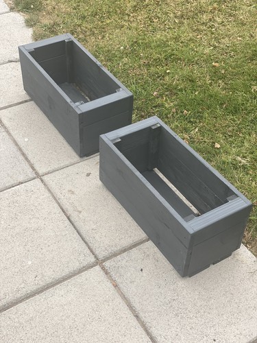 Wooden garden planter box - 2,